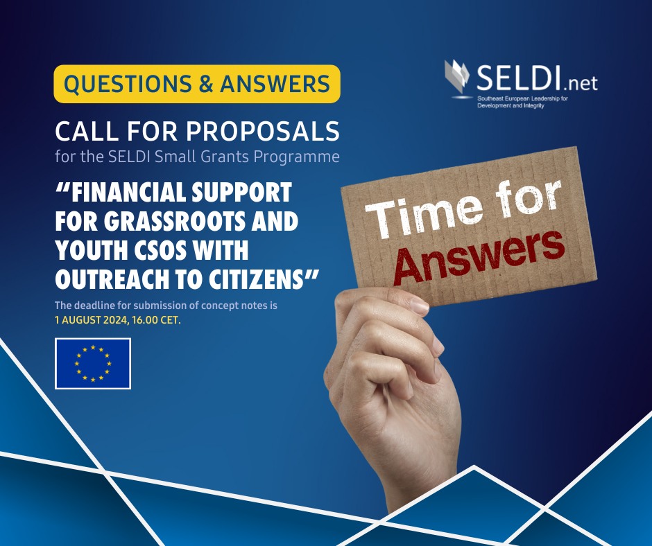 Questions & Answers for the SELDI Small Grants Programme