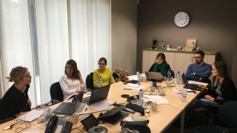 Members of CeMI  on the training for improving communication skills for advocacy